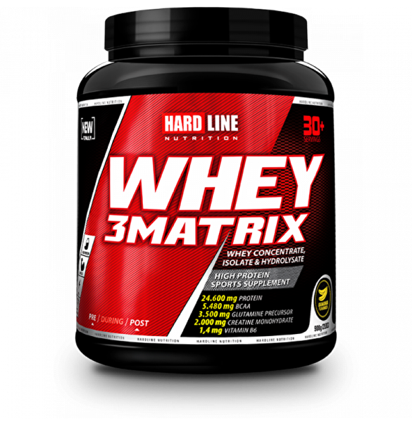 Hardline Whey 3 Matrix 908 GR Muz Aromalı