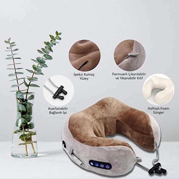 Valkyrie Şarjlı Masajlı Isıtmalı Titreşimli Boyun Masaj Yastığı Yakı Kompleksi