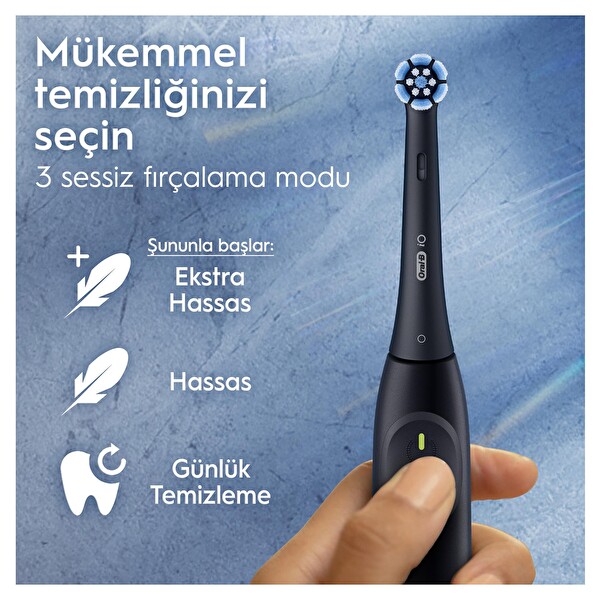 Oral-B iO 2 Şarjlı Diş Fırçası - Siyah - Seyahat Kabı