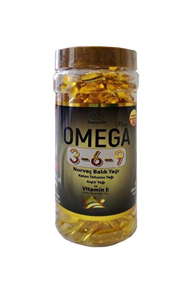 Naturlife Omega 3-6-9 Norveç Balık Yağı 1300 MG 200 Softjel