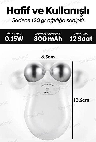 Sheland Pro Ems Sıkılaştırma Yenileyici Ve Canlandırıcı Yüz Masaj Ve Temizleme Cihazı