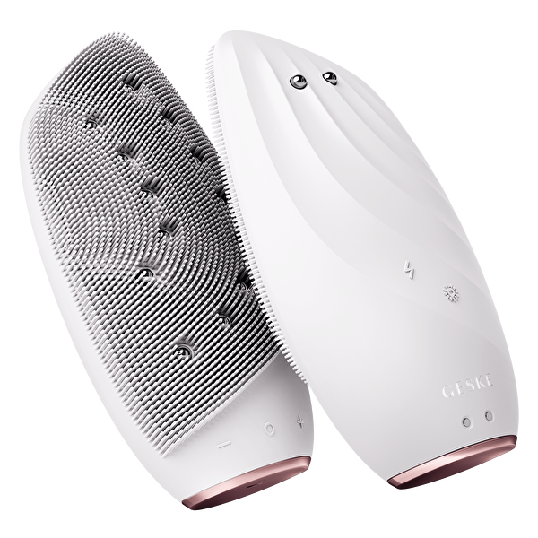 Geske Titreşimli Mikro Akım Termal Beyaz Yüz Temizleme ve Cilt Sıkılaştırıcı Cihaz | Sonic Thermo Facial Brush Face-Lifter