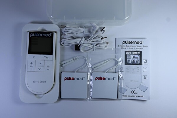 Pulsemed KTR-2650 TENS-EMS Masaj İşlevli Şarj Edilebilir Pil ve Saklama Kutulu Tens Cihaz