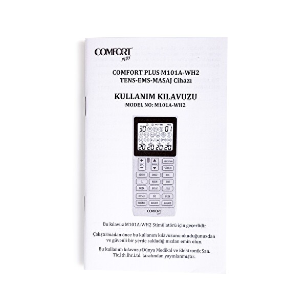 Comfort Plus M101A-WH2 4 Kanallı 8 Pedli 60 Programlı Şarjlı Dijital EMS & TENS Türkçe Fizik Tedavi ve Masaj