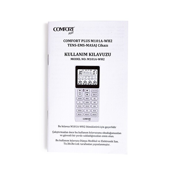 Comfort Plus M101A-WH2 4 Kanallı 8 Pedli 60 Programlı Şarjlı Dijital EMS & TENS Türkçe Fizik Tedavi ve Masaj