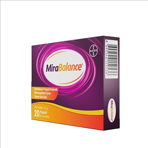 Mirabalance Probiyotik İçeren Takviye Edici Gıda 20 Kapsül