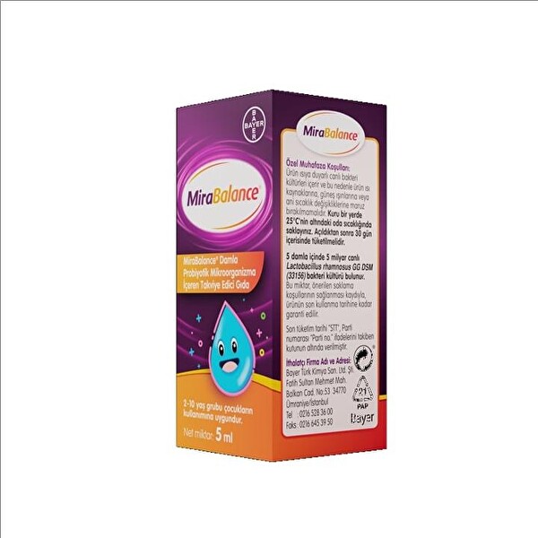 Mirabalance Probiyotik Damla 5 ML