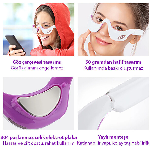 Ezere Göz Masaj Terapi Aleti Beyaz