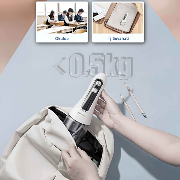 Waterpulse V580 Taşınabilir Şarjlı Masajlı Diş ve Protez Bakım Ağız Duşu Mavi