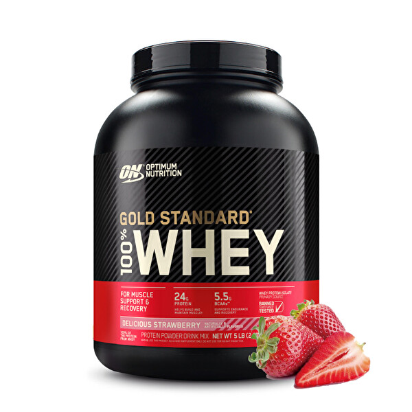 Optimum Nutrition Gold Standard Whey Protein Tozu 2.2 KG Çilek Aromalı