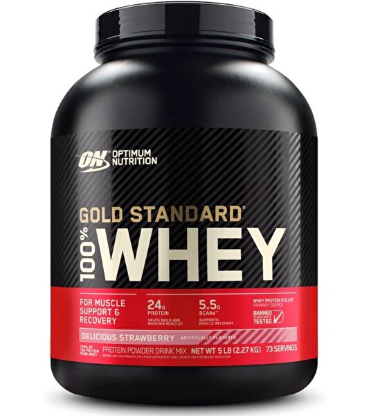 Optimum Nutrition Gold Standard Whey Protein Tozu 2.2 KG Çilek Aromalı