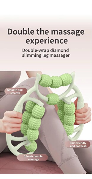 Valkyrie 23 Tekerlekli Ayak ve Bacak Masaj Aleti Somon