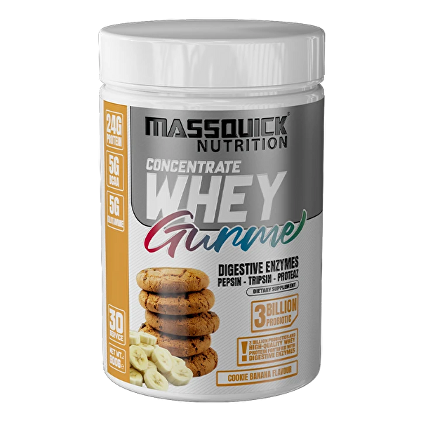 MassQuick Gurme Whey Protein Tozu 900 GR Kurabiye & Muz