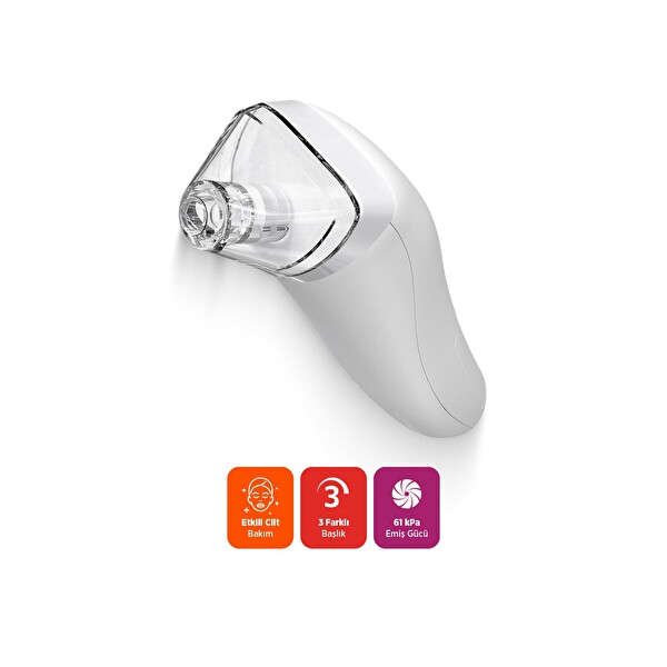 Polosmart PSC48 Pilli 3 Başlıklı Beyaz Siyah Nokta Temizleme Cihazı