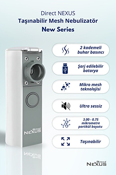 Direct Nexus New Series Taşınabilir Mesh Nebulizatör