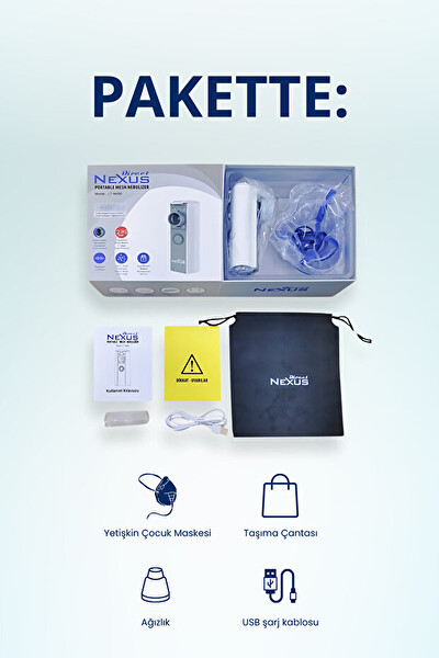 Direct Nexus New Series Taşınabilir Mesh Nebulizatör
