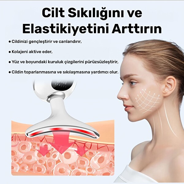 NPO NPB02 EMS LED Masajlı Cilt Sıkılaştırıcı Güzellik Masaj Aleti