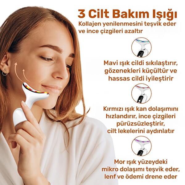 NPO NPB02 EMS LED Masajlı Cilt Sıkılaştırıcı Güzellik Masaj Aleti