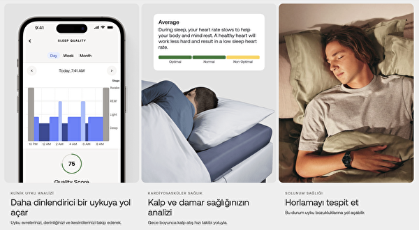 Withings WSM02 V1.0.0 Uyku Analizatörü Ve Apne Dedektörü Medikal Destek Aparatı