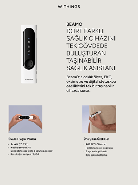 Withings WSM02 V1.0.0 Uyku Analizatörü Ve Apne Dedektörü Medikal Destek Aparatı