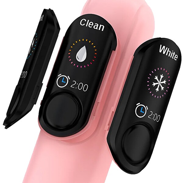 Mioji Oral B8 Care Şarj Edilebilir Diş Fırçası Pembe - Toplam 4 Adet Fırça Başlık