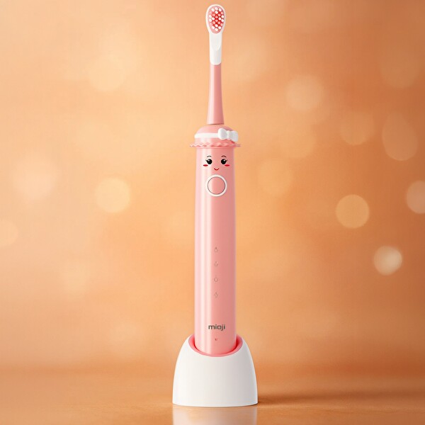 Mioji Oral B2 Kids Care Şarj Edilebilir Diş Fırçası Pembe - 4 Adet Fırça Başlık
