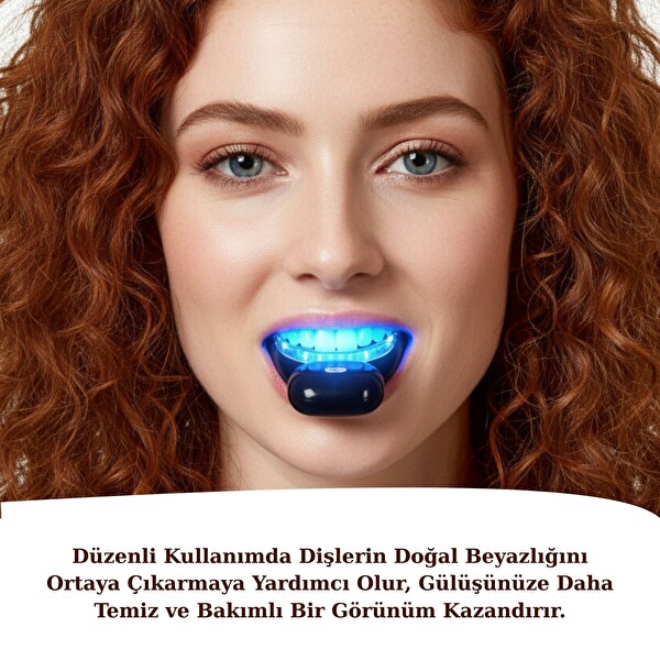 NPO IL32 Mavi Kırmızı Işık Teknolojili 32 Ledli 3 Beyazlatma Jelli Hızlı Diş Beyazlatma Kiti
