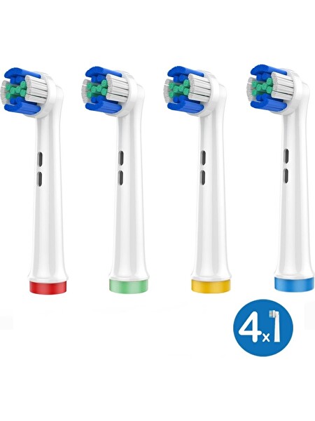 Rovexa 3D Maxcare - 3 Boyutlu Temiizlik Oral B Şarjlı Diş Fırçası Yedek Başlığı - 8 Adet Yedek Başlık