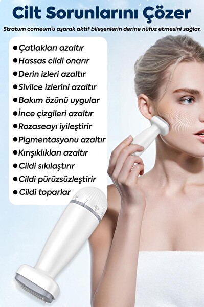 Sheland 120 Titanyum İğneli 30 ml Collagen Serum Ayarlanabilir İğne Ölçülü 0.25–2.0 mm Dermastamp