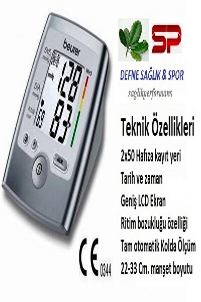 Beurer BM 35 Dijital Üst Koldan Üst Koldan Nabız Tansiyon Ölçer
