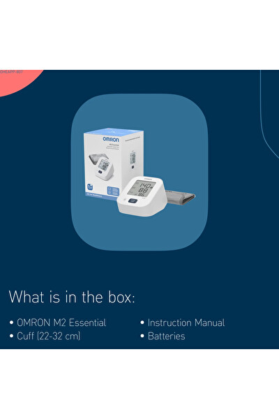 Omron M2 Essential Basic HEM-7188-E Koldan Ölçer Ölçüm Hafızalı Tansiyon Aleti