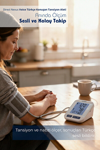 Direct Nexus Konuşan Otomatik Koldan Dijital Tansiyon Aleti