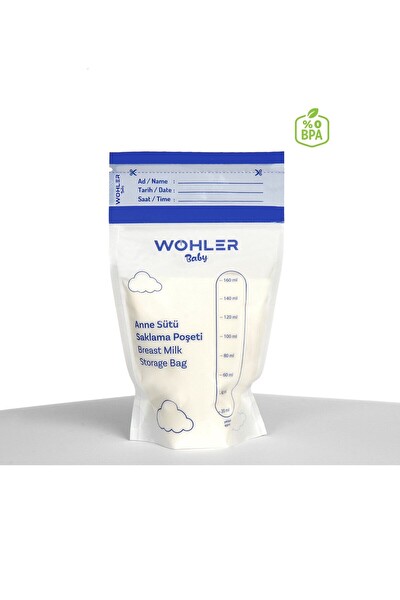 Wohler Anne Sütü Saklama Poşeti 25'li x 3 : 75 Adet