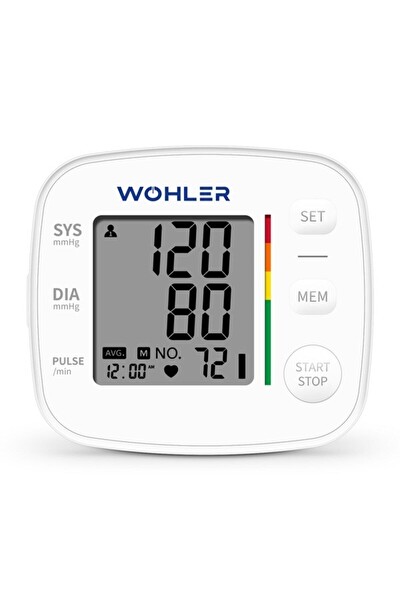 Wohler Bilekten Ölçer Dijital Tansiyon Aleti Nabız Ölçer 2 x 120 Ölçüm Hafıza Saklama Kutulu