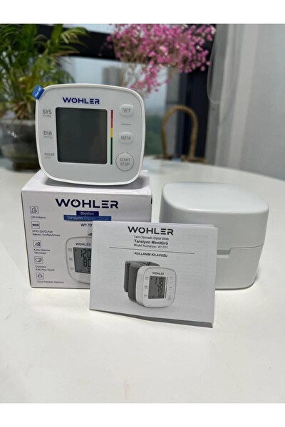 Wohler Bilekten Ölçer Dijital Tansiyon Aleti Nabız Ölçer 2 x 120 Ölçüm Hafıza Saklama Kutulu