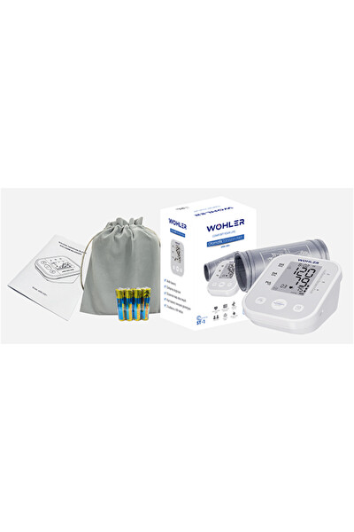 Wohler Üst Koldan Ölçer Dijital Tansiyon Aleti Nabız Ölçer USB Girişli 99 Ölçüm Hafıza Çantalı