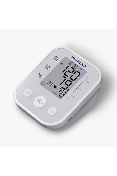 Wohler Üst Koldan Ölçer Dijital Tansiyon Aleti Nabız Ölçer USB Girişli 99 Ölçüm Hafıza Çantalı