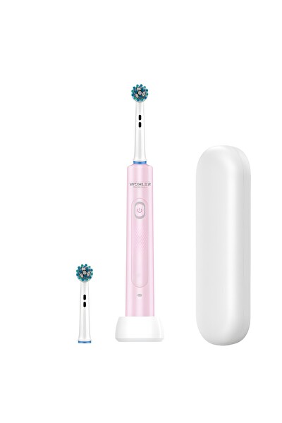 Wohler Değiştirilebilir Başlıklı Şarj Edilebilir Elektrikli Diş Fırçası Pembe