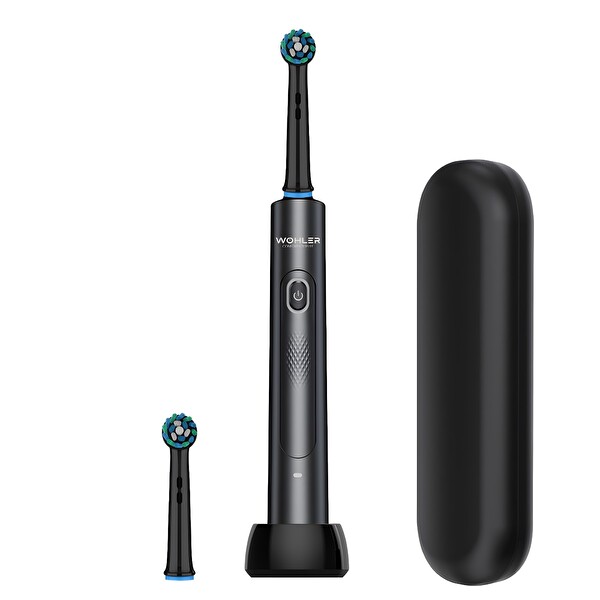 Wohler Değiştirilebilir Başlıklı Şarj Edilebilir Elektrikli Diş Fırçası Siyah