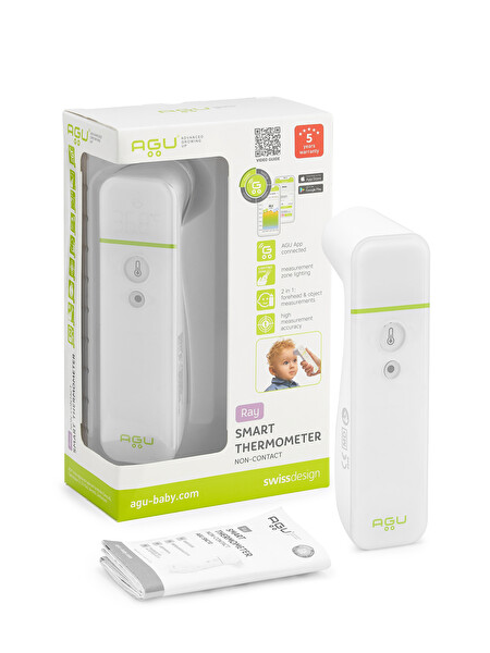 Agu Baby Ray Temassız Telefon Bağlantılı Akıllı Ateş Ölçer