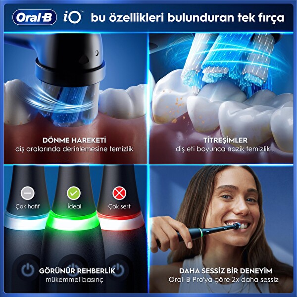 Oral-B iO3Holiday Edition Şarjlı Diş Fırçası ve 3’lü Yedek Başlık