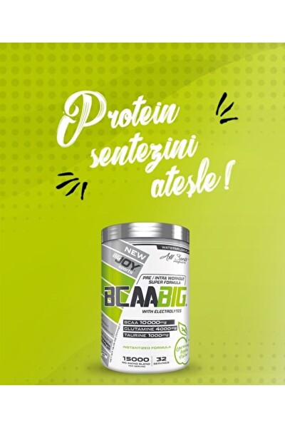 Bigjoy Bcaabig Yeşil Elma Aromalı 589g Bcaa - Glutamin (10g Bcaa - 4g Glutamin - 1g Taurine) Aminoasit