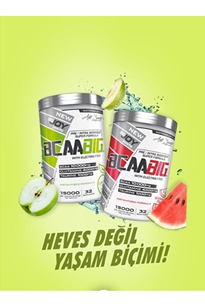 Bigjoy Bcaabig Yeşil Elma Aromalı 589g Bcaa - Glutamin (10g Bcaa - 4g Glutamin - 1g Taurine) Aminoasit