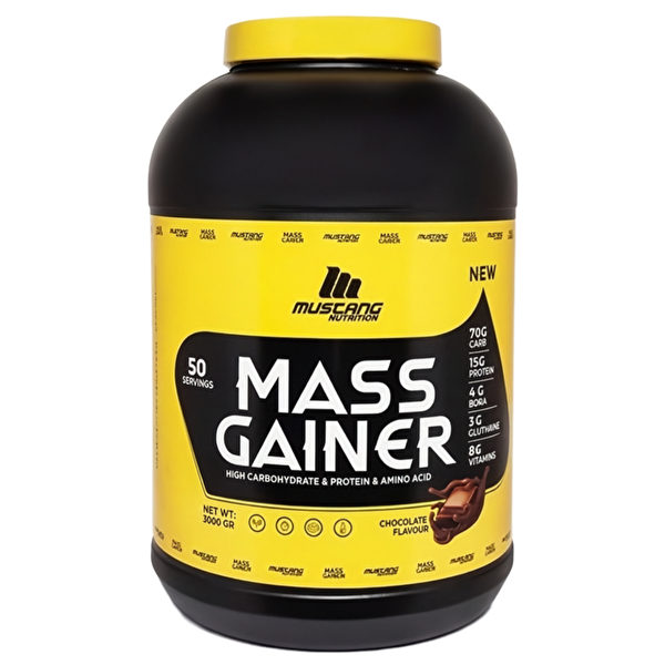 Mustang Nutrition Mass Gainer 5000 GR Çikolata 50 Servis