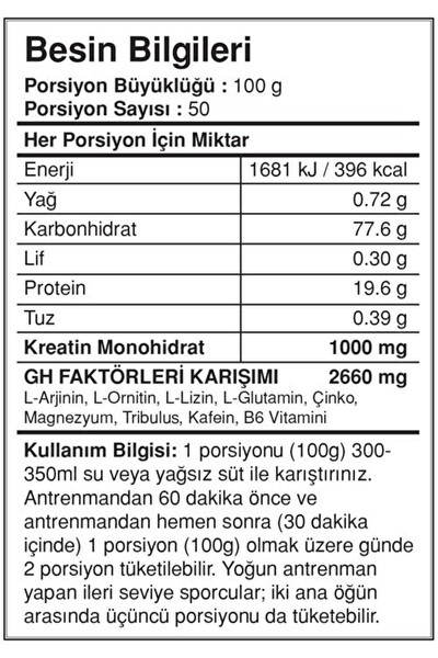 Bigjoy Big Mass Gh Factors 5000 GR Çikolata Aromalı Pro Mass Gainer