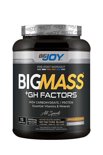 Bigjoy Bigmass Çikolata Aromalı 1500 gr Mass Gainer Karbonhidrat Tozu 15 Servis