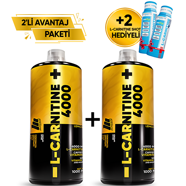 Mustang Nutrition L-Carnitine 4000 Mg 1000 ML 2’li Avantaj Paketi Limon