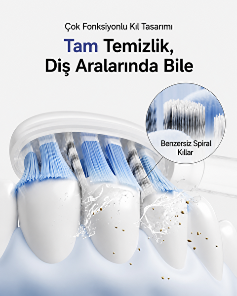 Laifen Wave PRO Cilalı Paslanmaz Çelik Elektrikli Diş Fırçası