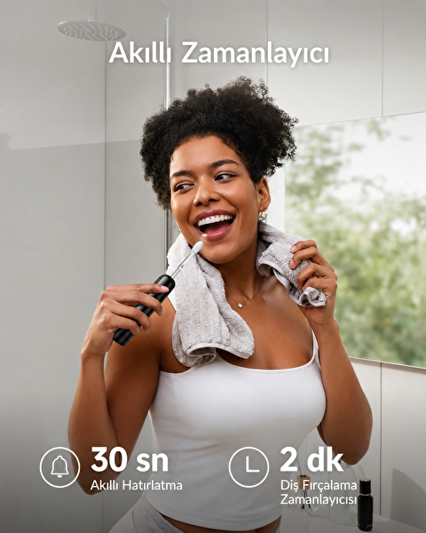 Laifen Wave PRO ABS Siyah Elektrikli Diş Fırçası