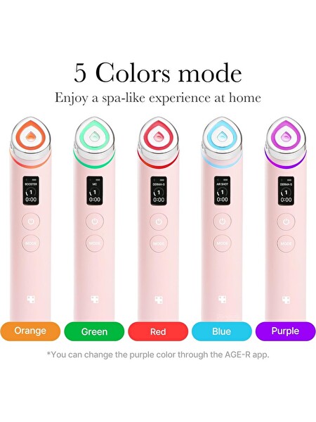 Medicube AGE-R Booster Pro 4 Farklı Modlu Kore Cam Cilt Bakım Cihazı Pembe